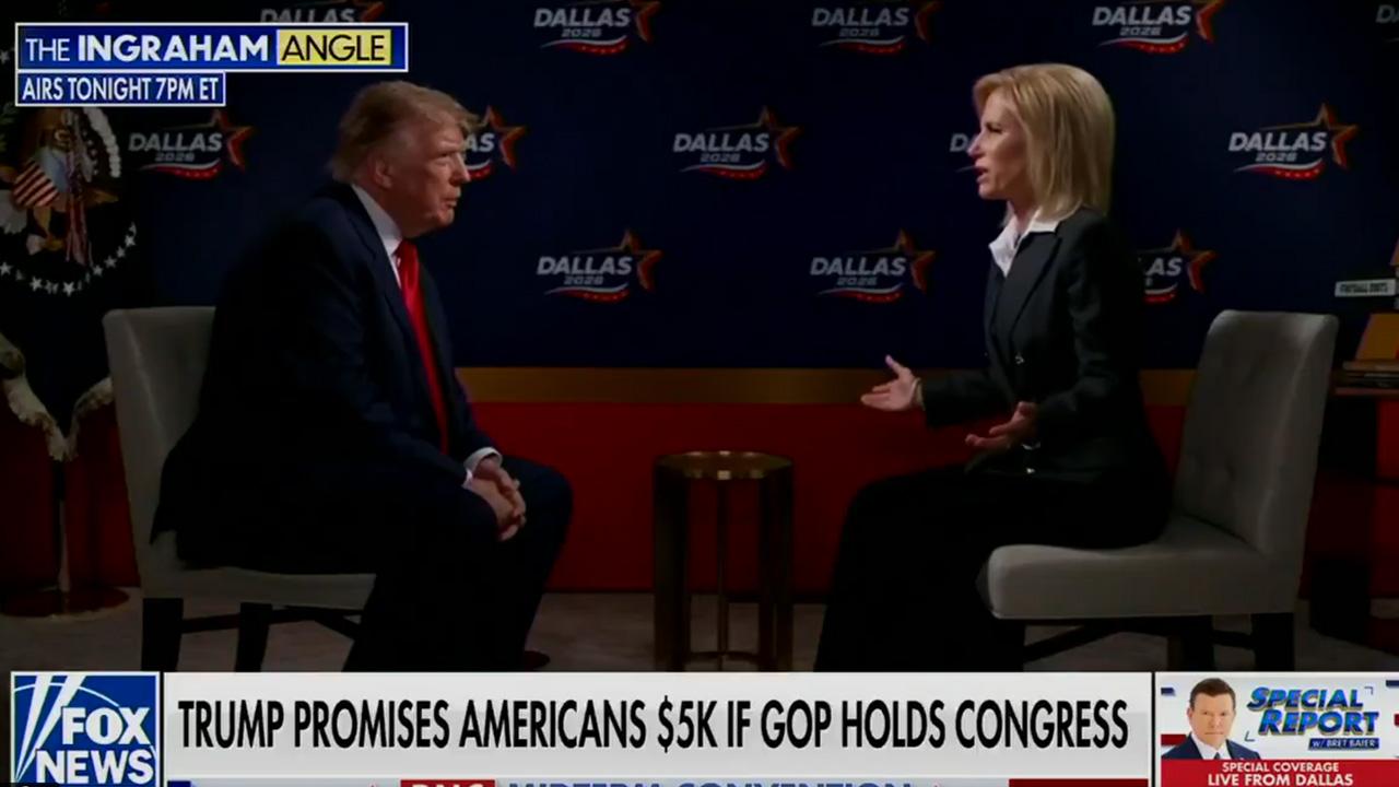 Photo of Donald Trump, Laura Ingraham