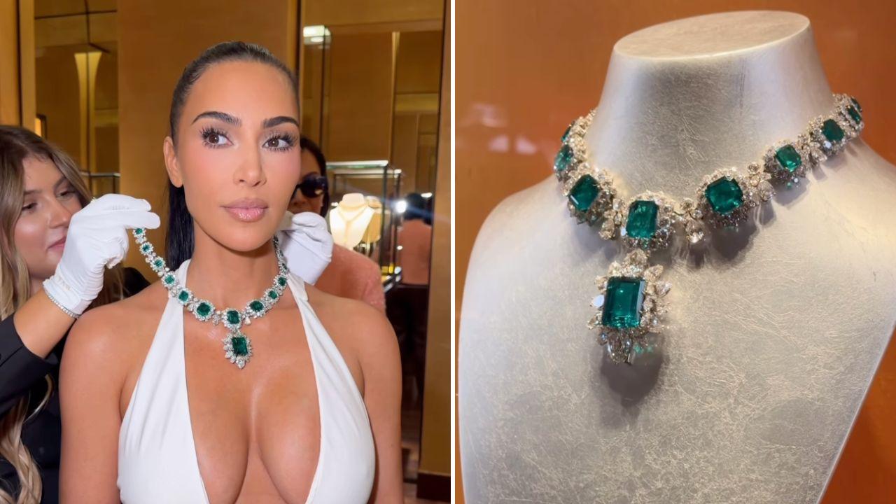Stylist Law Roach arranged the private Bvlgari visit as a surprise for Kardashian’s 46th birthday.