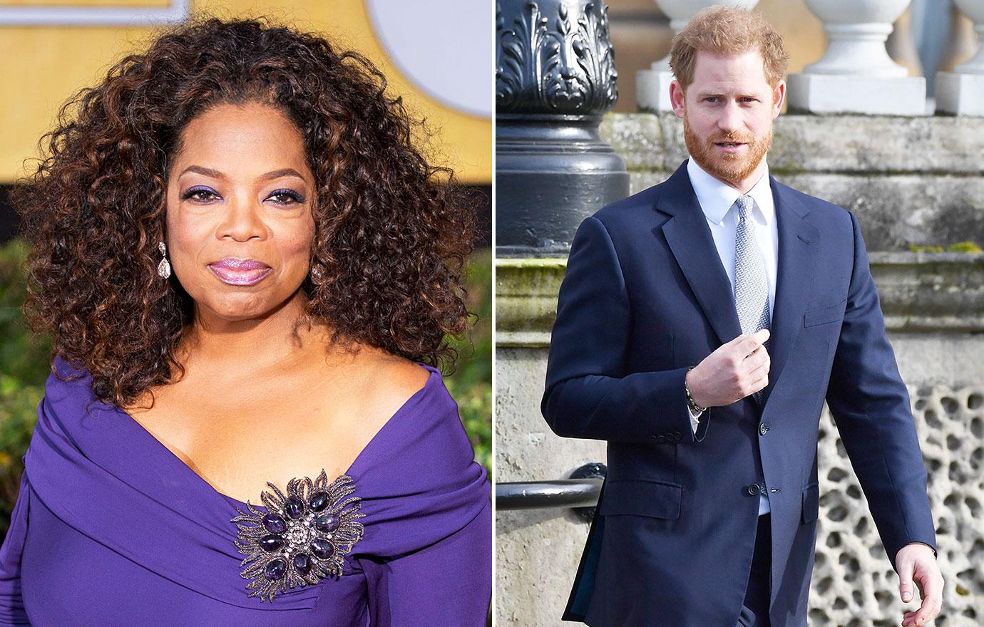 prince harry teams up with oprah meghan markle r