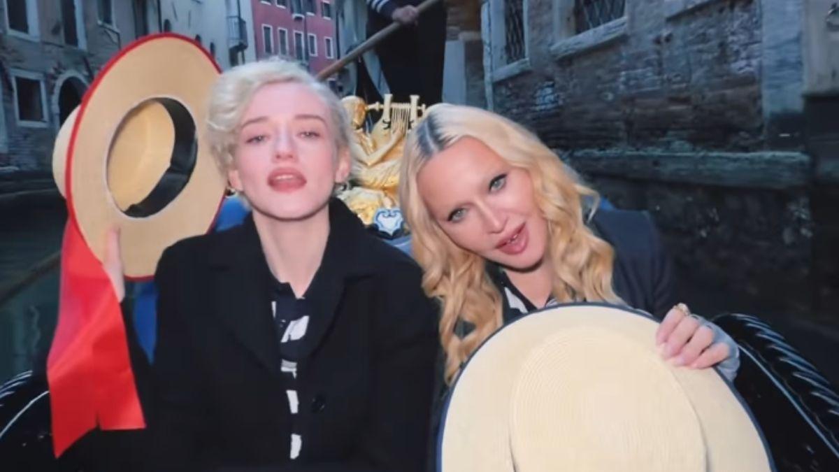 Photo of Madonna and Julia Garner