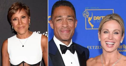 robin roberts banned amy robach and tj holmes from wedding after good morning america affair scandal