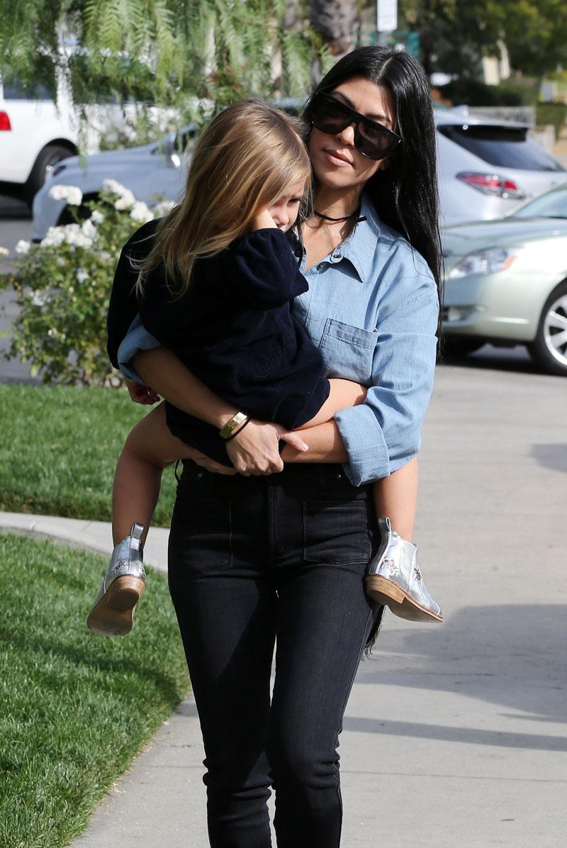 Kourtney Kardashian Scott Disick Lunch Penelope