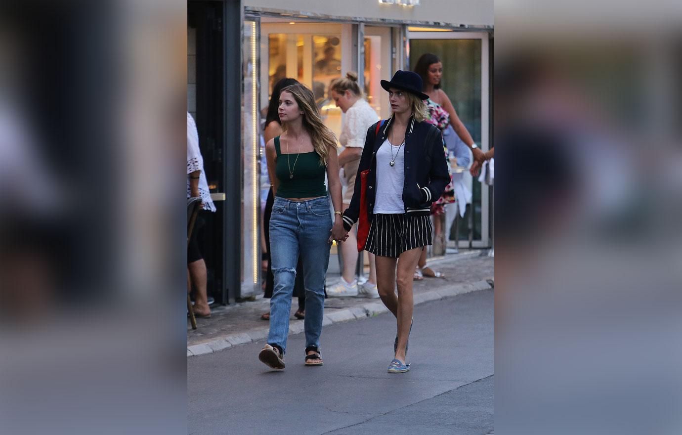 Cara Delevingne & Ashley Benson Hold Hands In St Tropez