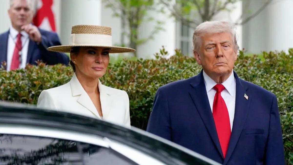 Melania Trump has seemed distant at events with her husband. 