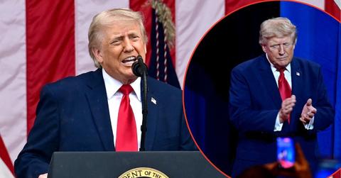 A photo of Donald Trump alongside a more recent photo of Donald Trump