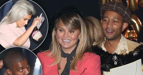 Chrissy Teigen Birthday Party Kim Kardashian Kanye
