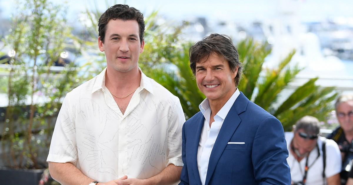 Photo of Tom Cruise and Miles Teller