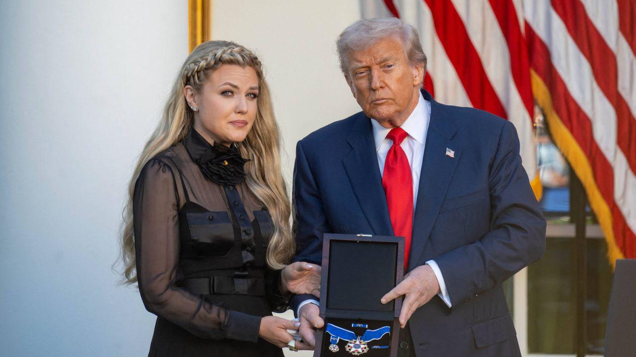 Photo of Erika Kirk, Donald Trump