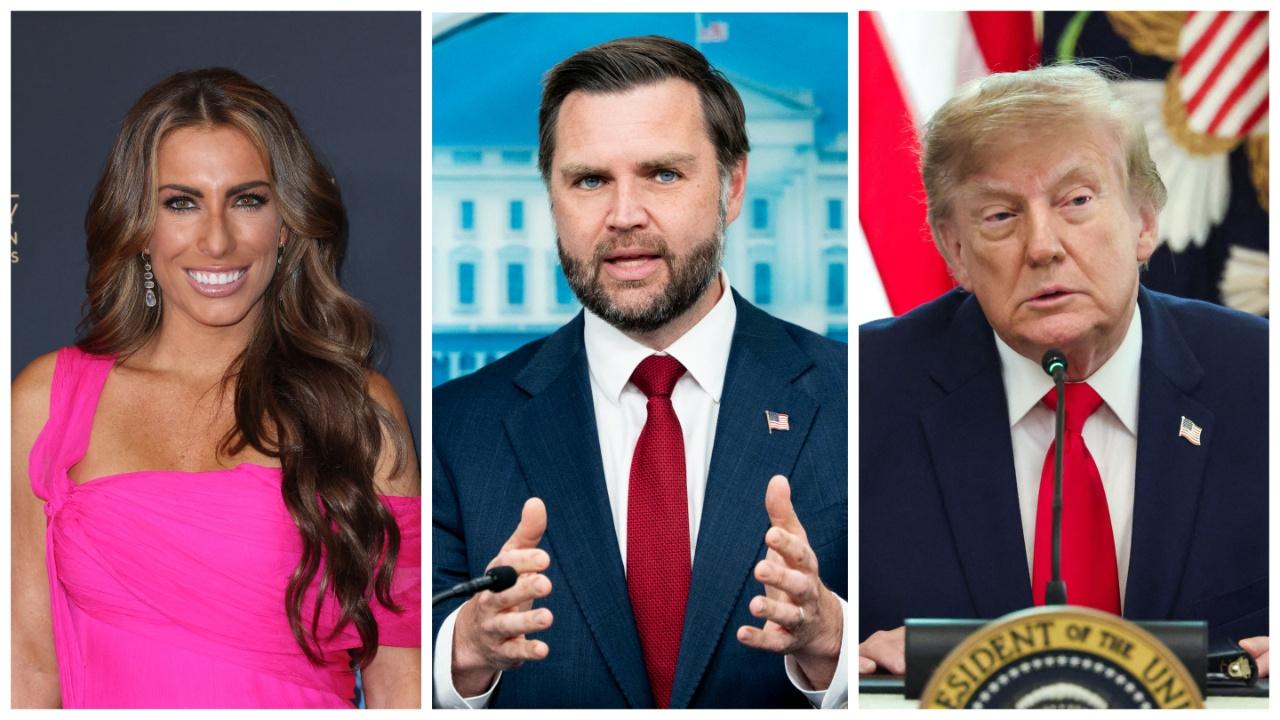 Alyssa Farah Griffin, J.D. Vance, and Donald Trump