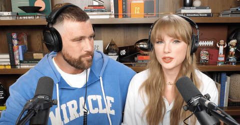 Photo of Travis Kelce and Taylor Swift