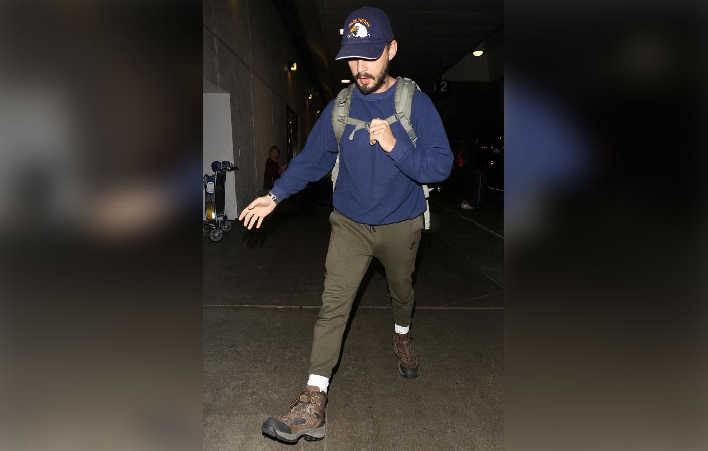 Shia LaBeouf LAX Airport After Georgia Court