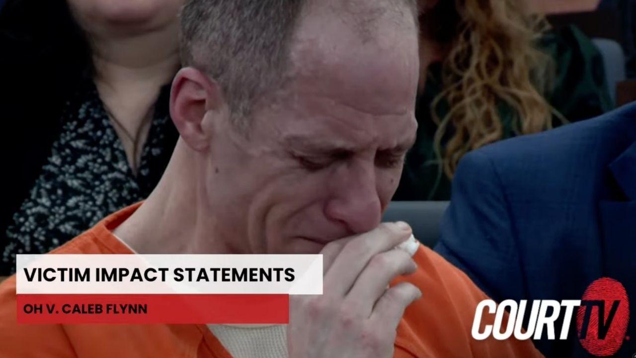Image of Caleb Flynn's daughters wrote him letters that were read aloud at his sentencing.