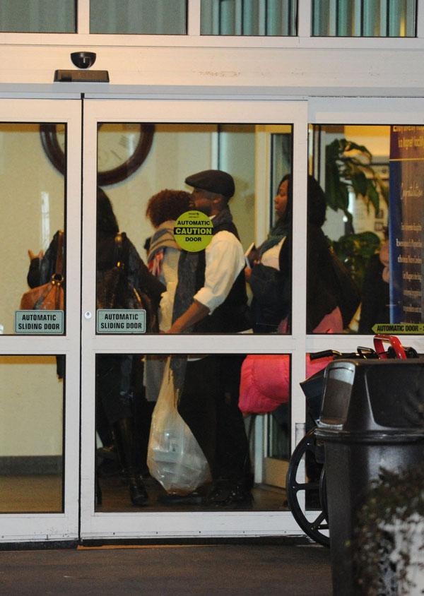 Cissy Houston & Family Visiting Bobbi Kristina In Hospital