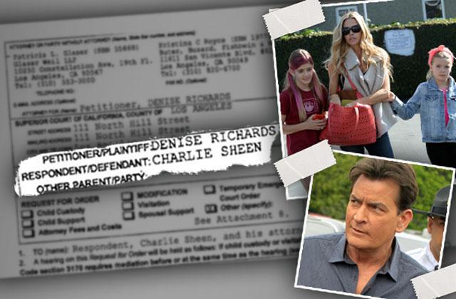 //denise richards daughters charlie sheen death threats hero pp