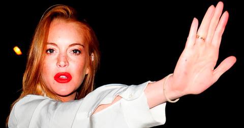 Lindsay Lohan Posts Bloody Photo With Domestic Violence Message