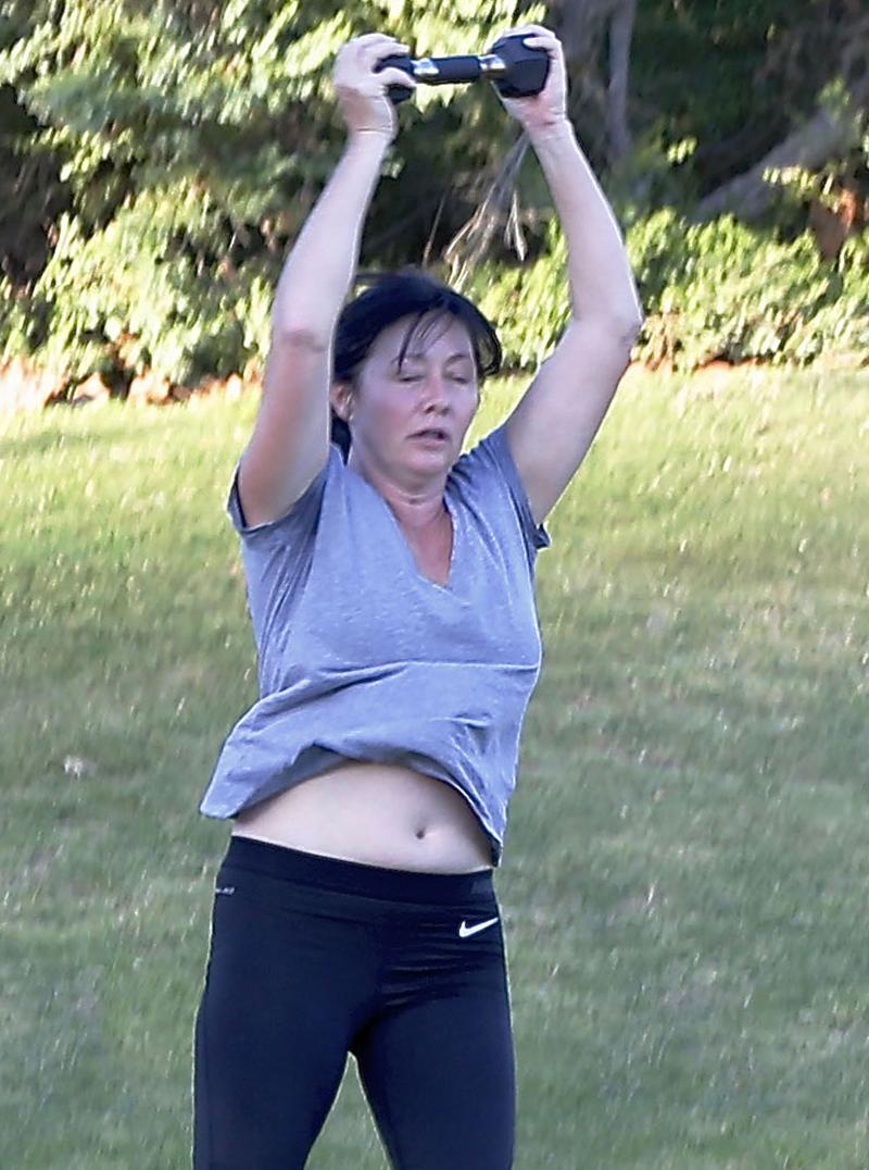 shannen doherty no makeup exercise cancer