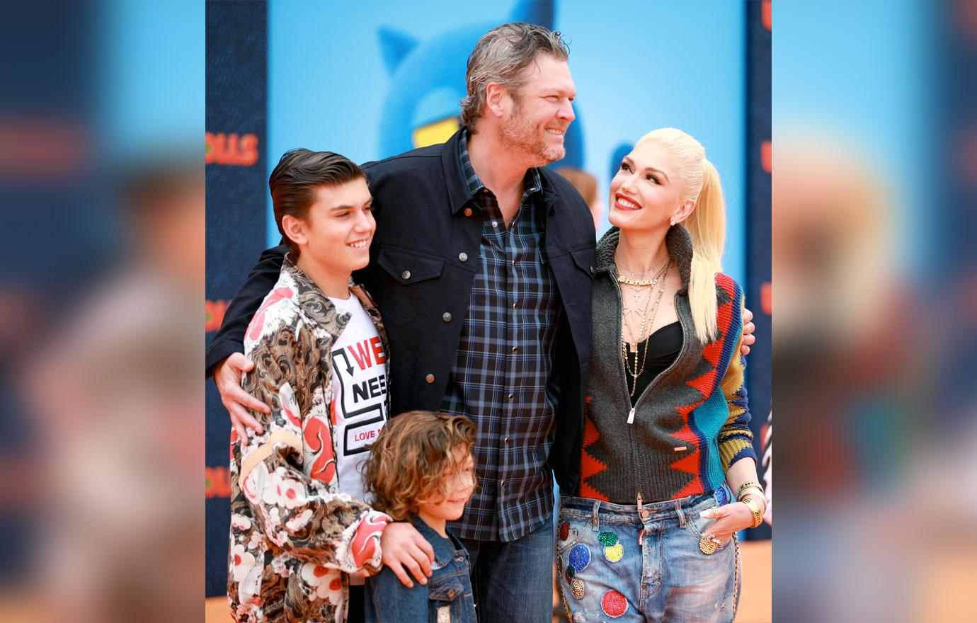 Gwen Stefani And Sons Attend Movie Premiere With Blake Shelton