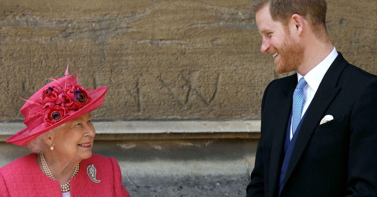 Photo of Queen Elizabeth and Prince Harry