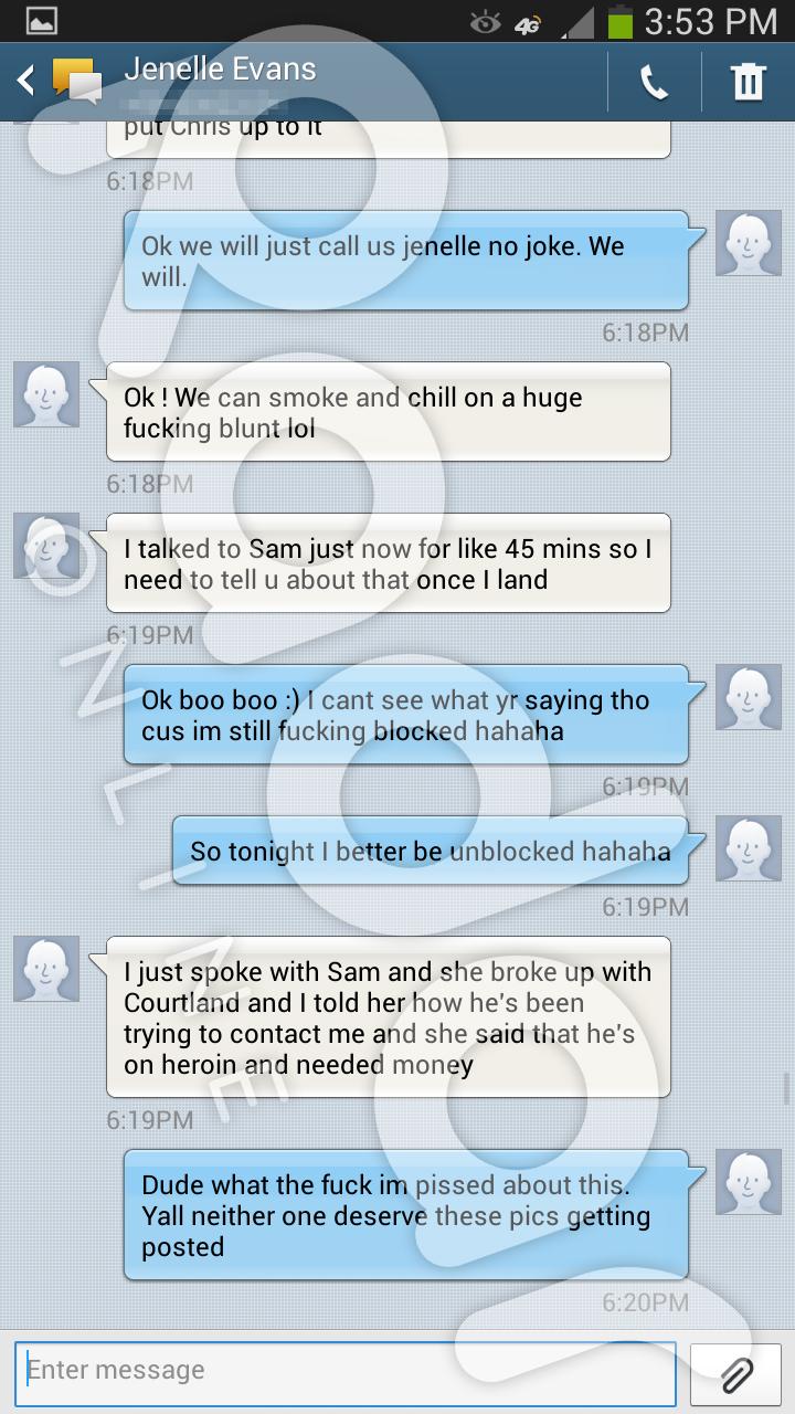 //jenelle evans admits smoking weed while pregnant shocking text messages