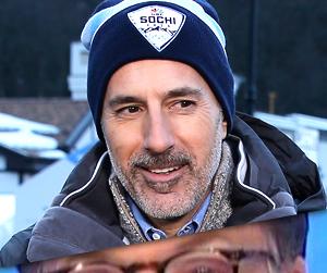 //matt lauer nbc olympics sochi studio sanitized bob costas eye infection tall