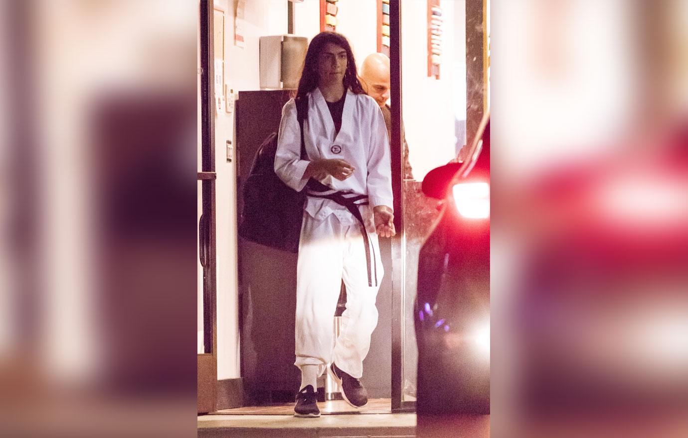 Blanket Jackson Shows Punching Power At Taekwondo