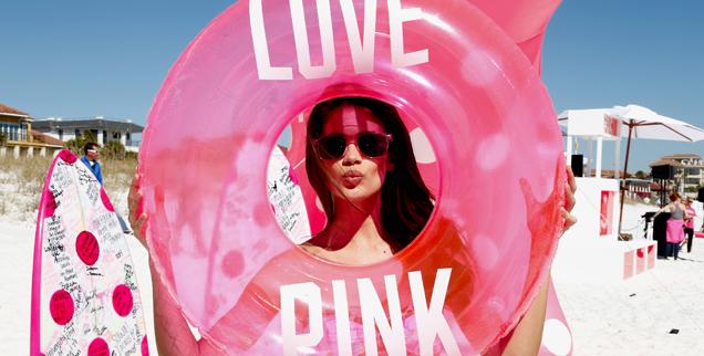 //victorias secret pink spring break hosted sara sampaio