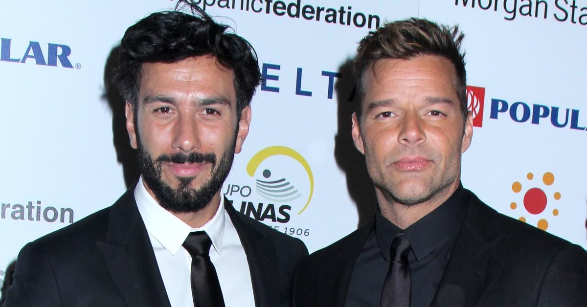 ricky martin husband hit red carpet before incest allegations