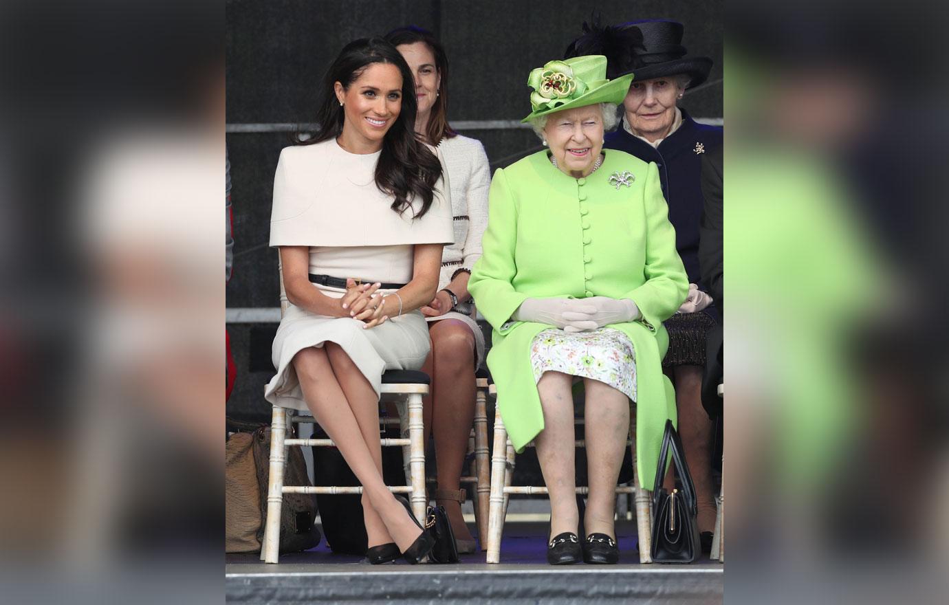 Meghan Markle Queen Elizabeth Smile Royal