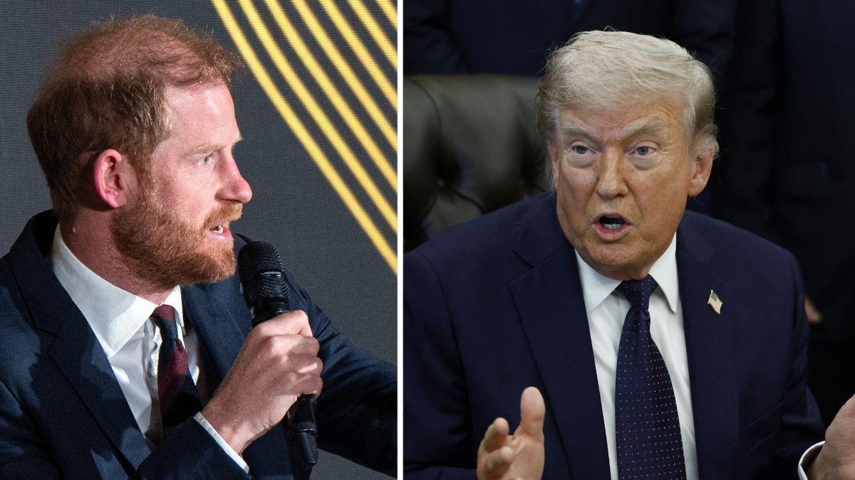 Photo of Prince Harry and Donald Trump