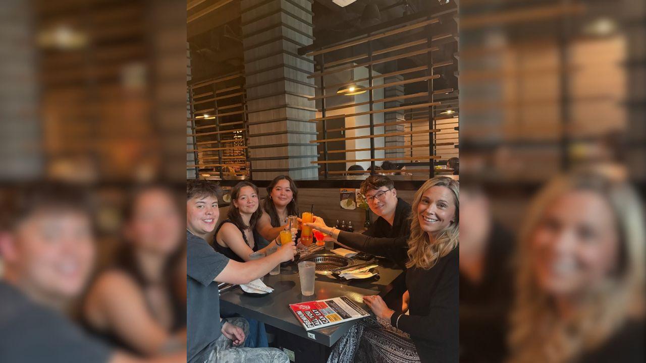 Photo of Kate and some of her kids
