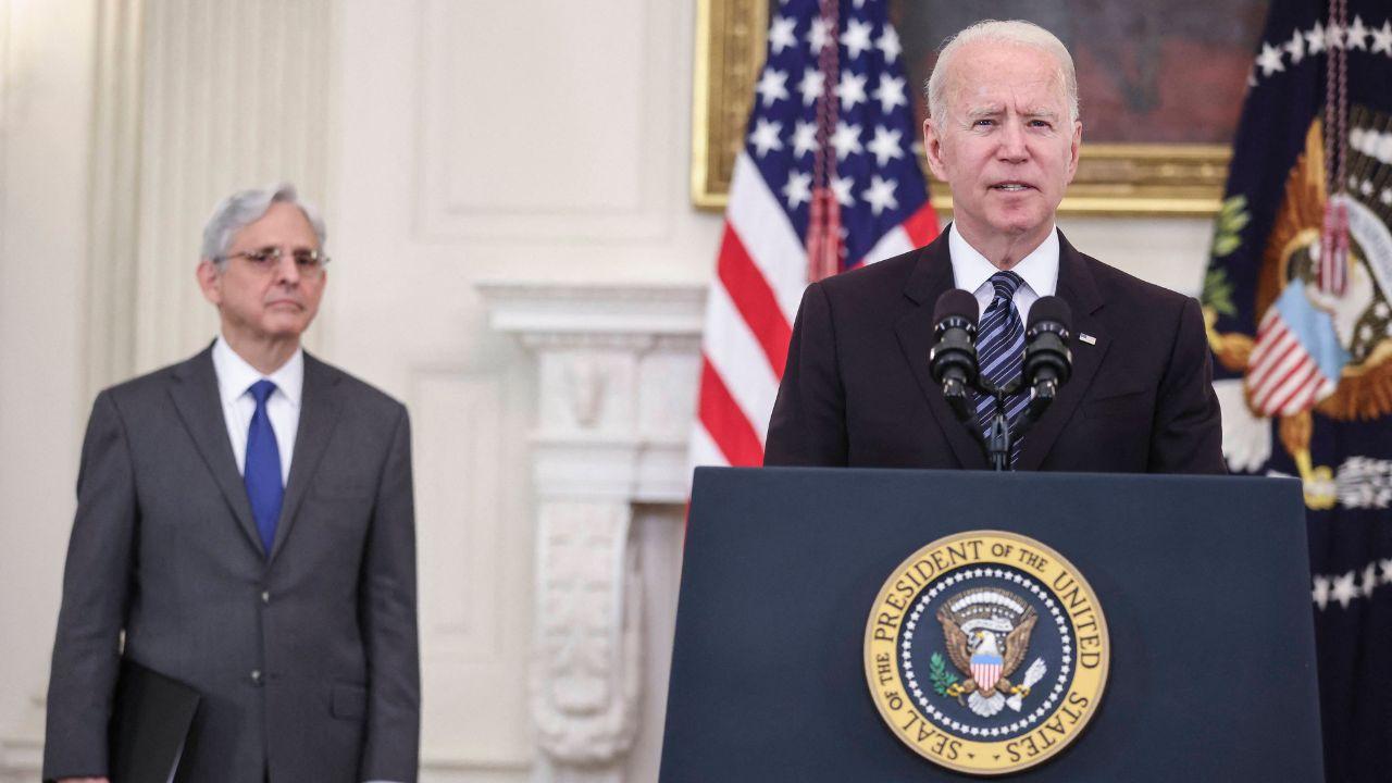 Photo of Merrick Gardland and Joe Biden