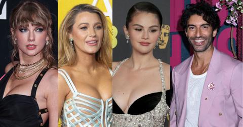 photo of taylor swift, blake lively, selena gomez and justin baldoni