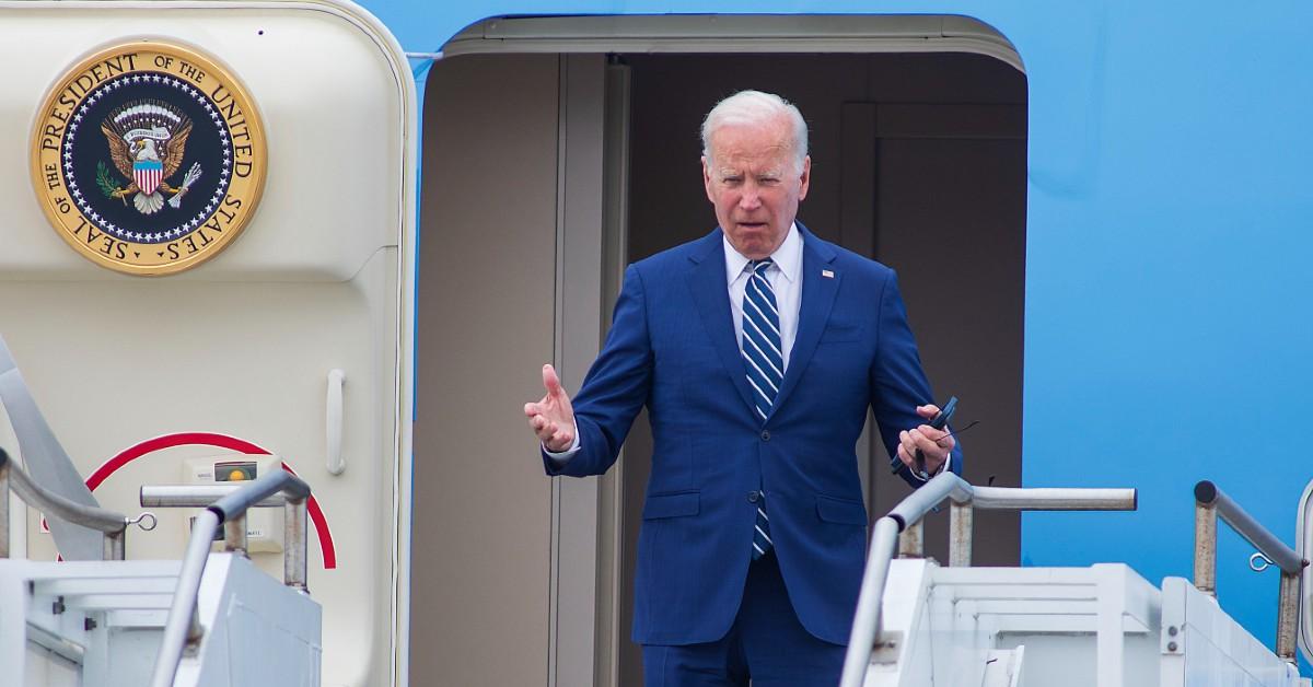 Stumbler-In-Chief: President Biden Trips Going Up Steps Of Air Force ...