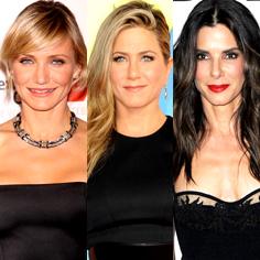 //cameron diaz jennifer aniston sandra bullock looking movie together sq