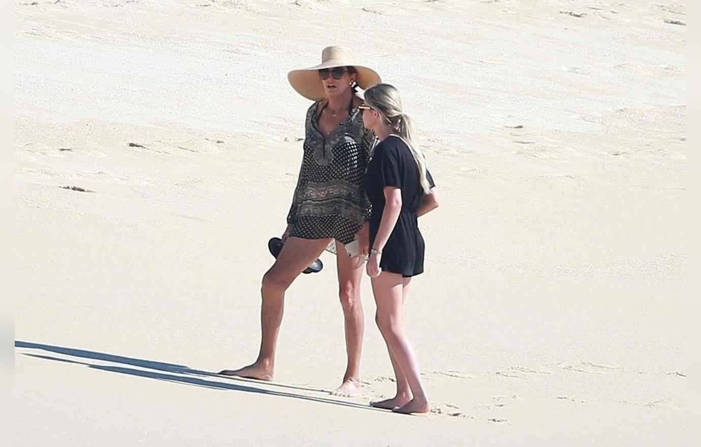 Caitlyn Jenner Wears Swimsuit On Beach Mexico Galpal Candis Cayne