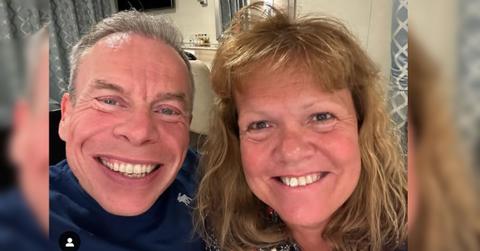 Photo of Warwick Davis and Samantha Davis