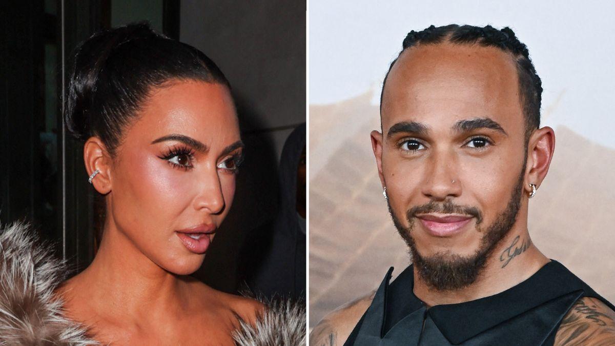 picture of Kim Kardashian and Lewis Hamilton