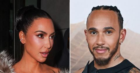 picture of Kim Kardashian and Lewis Hamilton