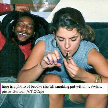 //brooke shields smoking pot