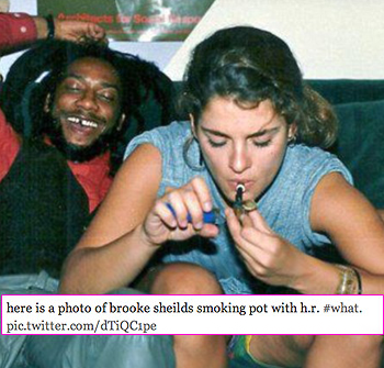 //brooke shields smoking pot