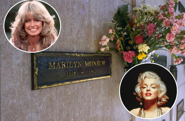 //cemetery spot next to marilyn monroe and farrah fawcett for sale pp