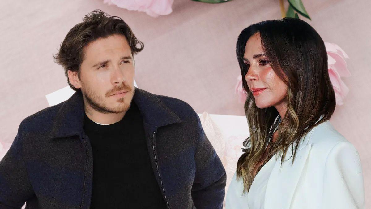 Photo of Brooklyn and Victoria Beckham