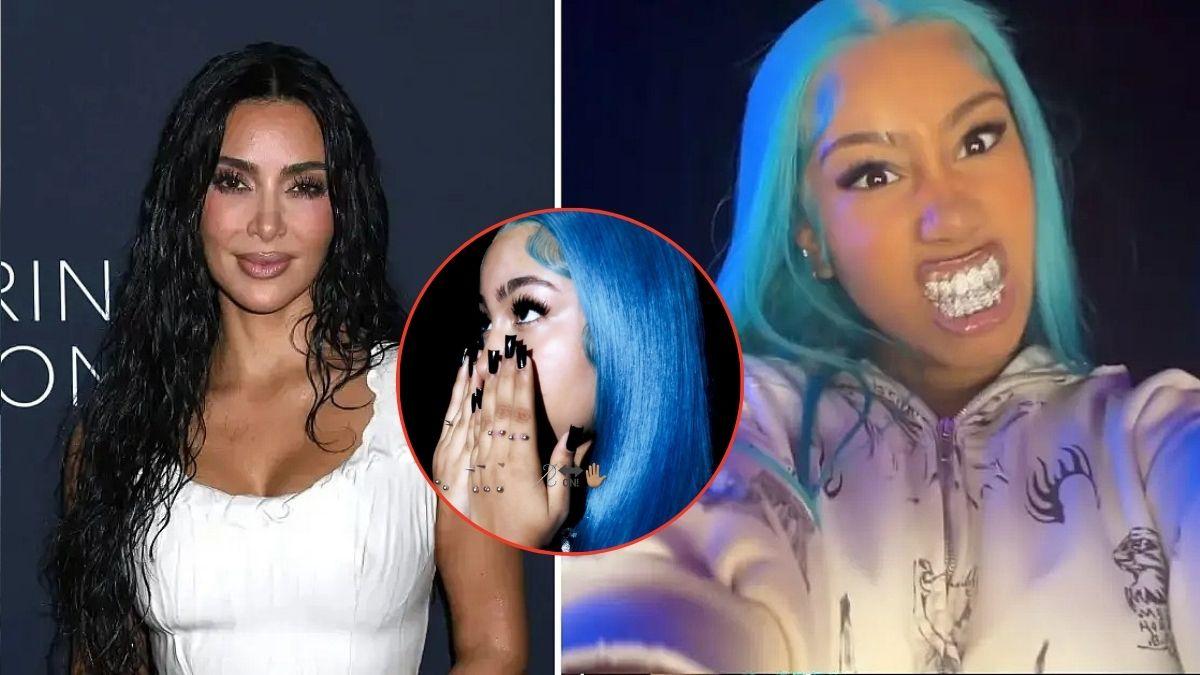 picture of Kim kardashian and North West