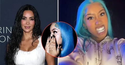 picture of Kim kardashian and North West