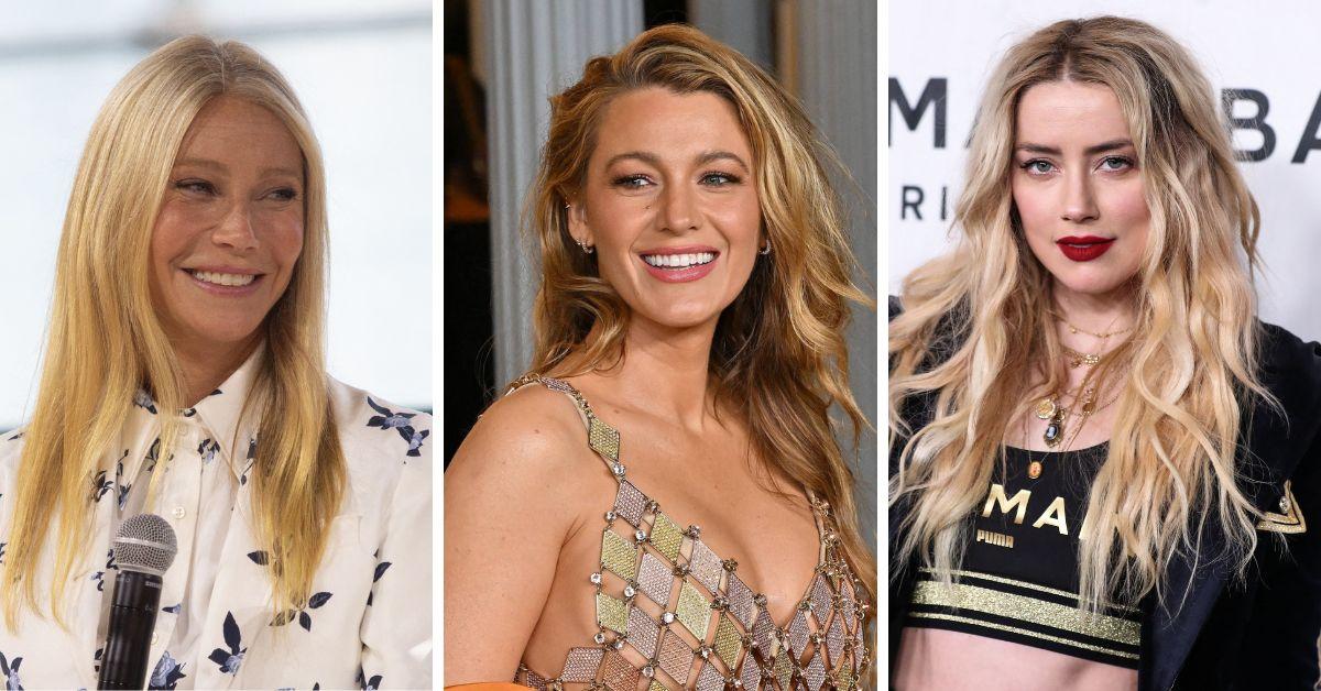 Composite photo of Gwyneth Paltrow, Blake Lively, Amber Heard