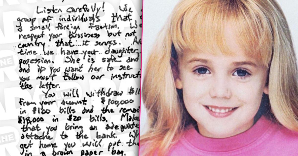 Glenn Meyer Handwriting Matches JonBenét Ramsey Ransom Note Lettering
