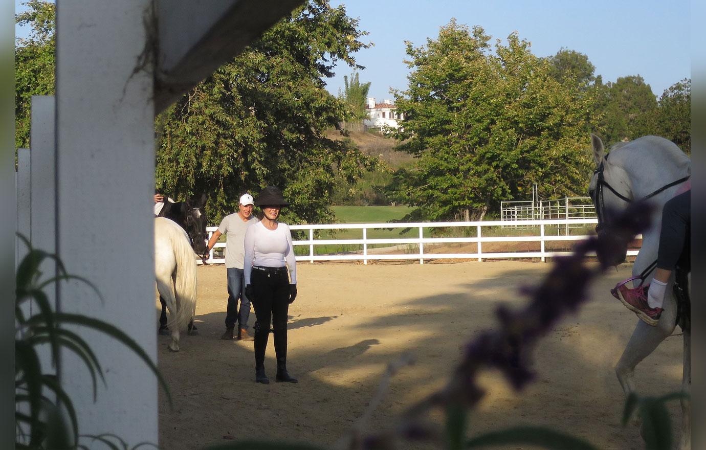 Lisa Vanderpump Goes Horseback Riding