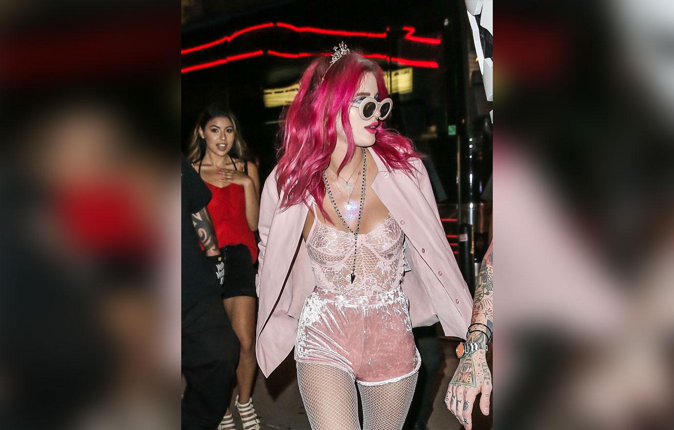 Bella Thorne Goes Braless In Racy NY Night Out