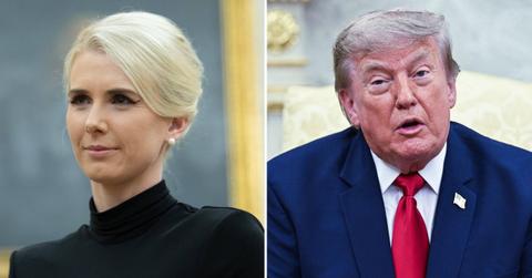 split image of Natalie Harp and Donald Trump