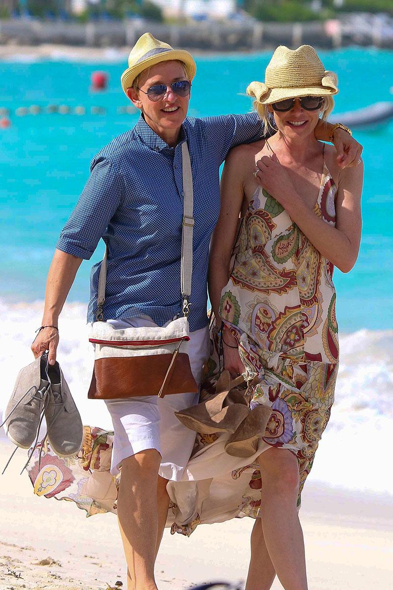 //Ellen DeGeneres Portia De Rossi Marriage Vacation